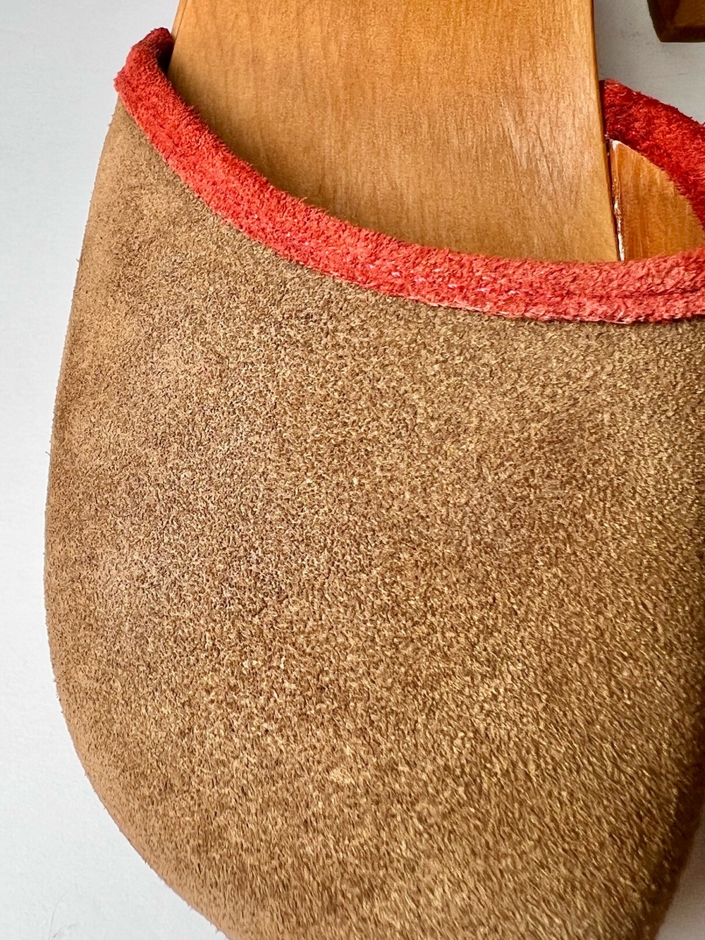 Swedish Hasbeens Piping Suede Clog Sandals EU 39 - Picture 9 of 16